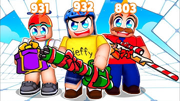 We Unlocked THE CHRISTMAS WEAPONS in Roblox Rivals!