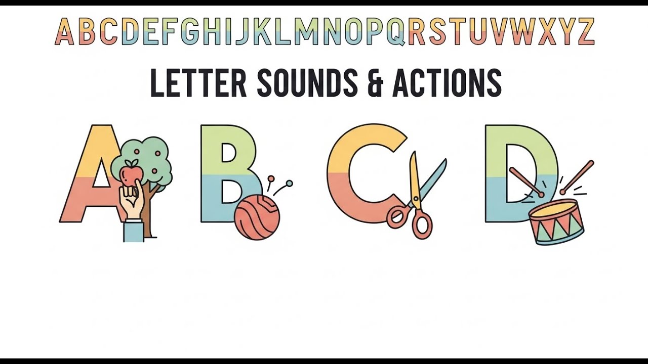 Watch Letter Sounds & Actions | A–Z Phonics with Movements | Preschool & ESL on YouTube Watch Letter Sounds & Actions | A–Z Phonics with Movements | Preschool & ESL on YouTube
