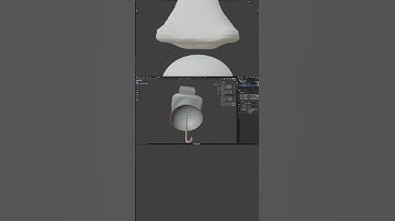 i made an umbrella and tried to add water physics to it in blender