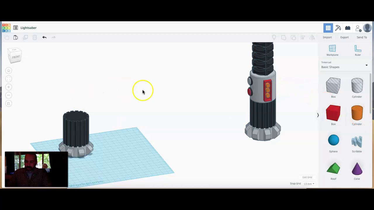 TinkerCAD Lightsaber YouTube