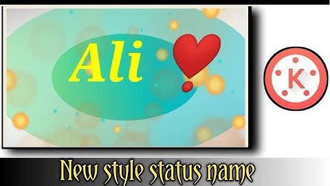 Kinemaster | how to create name intro || video editing tutorial