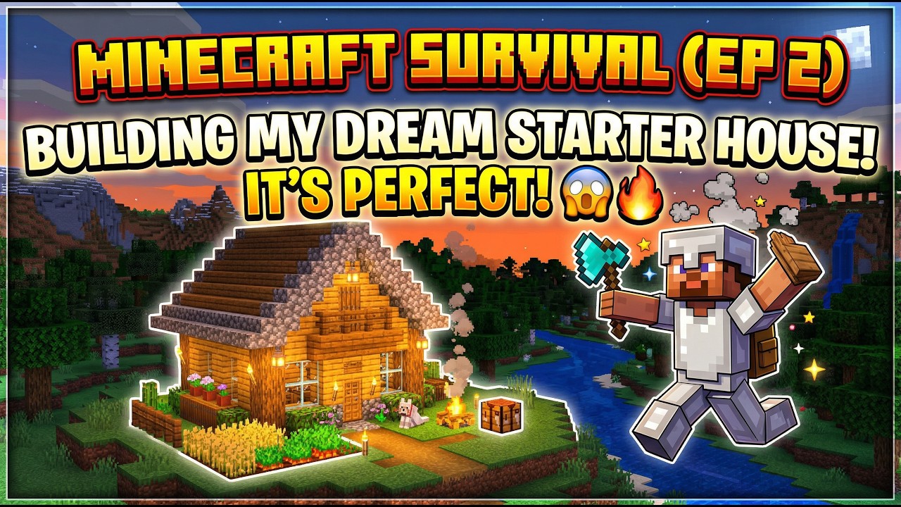 I Tried Building My Dream House… This Happened 😅|| Minecraft Survival ...