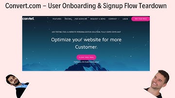 Product Tours/ User Onboarding Teardown - Convert.com