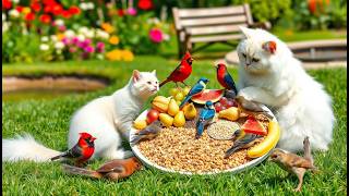 🔴LIVE: CAT TV Non-Stop Little Birds & Squirrels Fun All Day Long Nature Sounds For Pets Relax Sleep1