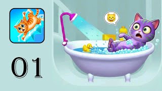 Sleepy Cat Jump - Gameplay 01 - Task 1-30 screenshot 2