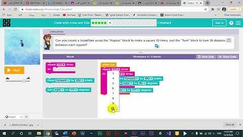 hour of code frozen part 1