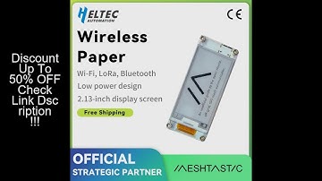 Heltec Meshtastic ESP32 Wireless Paper Eink Display Smart Price Tag Electronic Shelf Label via Blueb