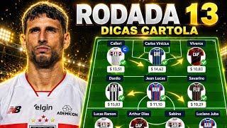 TME PARA MTAR NO CARTOLA | DICAS RODADA #13 | CARTOLA FC 2026