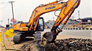 Hyundai Excavator 210 Machine Pipeline Work #hyundai #excavator #jcb