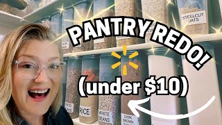 EXTREME PANTRY MAKEOVER 😱Walmart Easy Organization Ideas