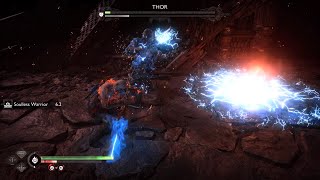 God of War Ragnarök | Thor (2nd Fight) - No Damage (GMGOW+)