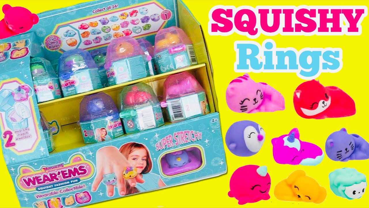 Squishy Rings *NEW* MASHEM WEAR’EMS BOX OPENING!! Squishy Rings Toy - YouTube