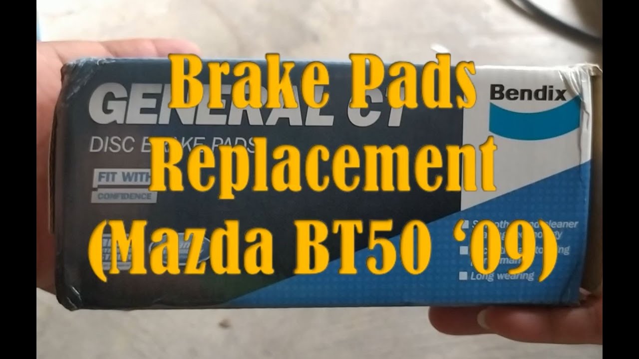 DIY Mazda BT50 Front Brake Pads Replacement YouTube