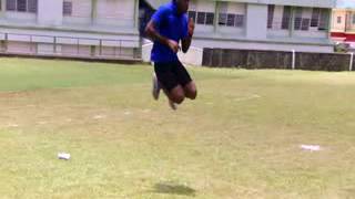 sprinting and jumping drills....SINGLE LEG STRIDE JUMPS..code blue