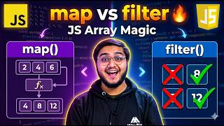 JavaScript map() & filter() Explained | Array Methods Mastery (ES6)