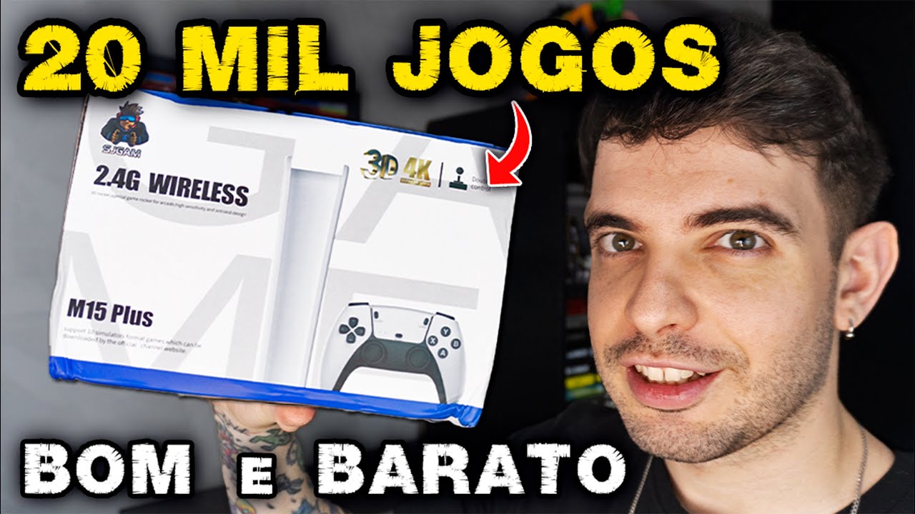 Game Stick do PS5 BOM e BARATO com 20 MIL JOGOS (M15 Pro)