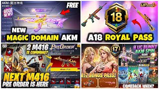 A18 Royal P Full Look New Magic Domaine Akm New M416 Pre Order Event A17 Bonus Ppubgm