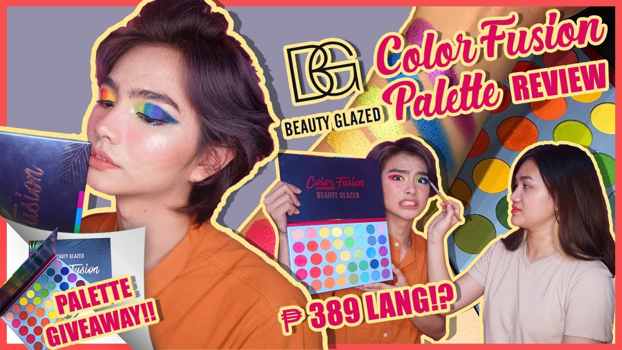 BEAUTY GLAZED COLOR FUSION PALETTE REVIEW 🌈 + GIVEAWAY | Is it Pabski Confirmed?