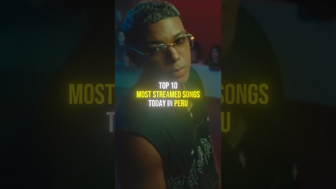 Top 10 MOST STREAMED SONGS today in Peru 🇵🇪🎶 