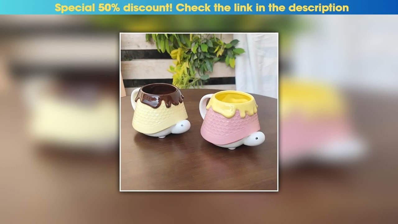 Get Funny Turtle Water Cup Turtle Giving Best Friend Cup Girlfriend Birthday Gift Ceramic Cup Creat