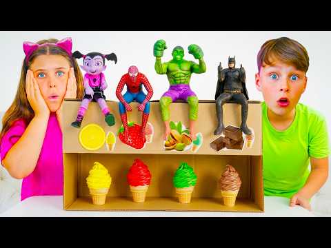 Ali and Friends are making Ice Cream! Kids Cartoons