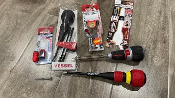 ANEX vs Vessel: Ratcheting Ball Grip Handle Screwdrivers