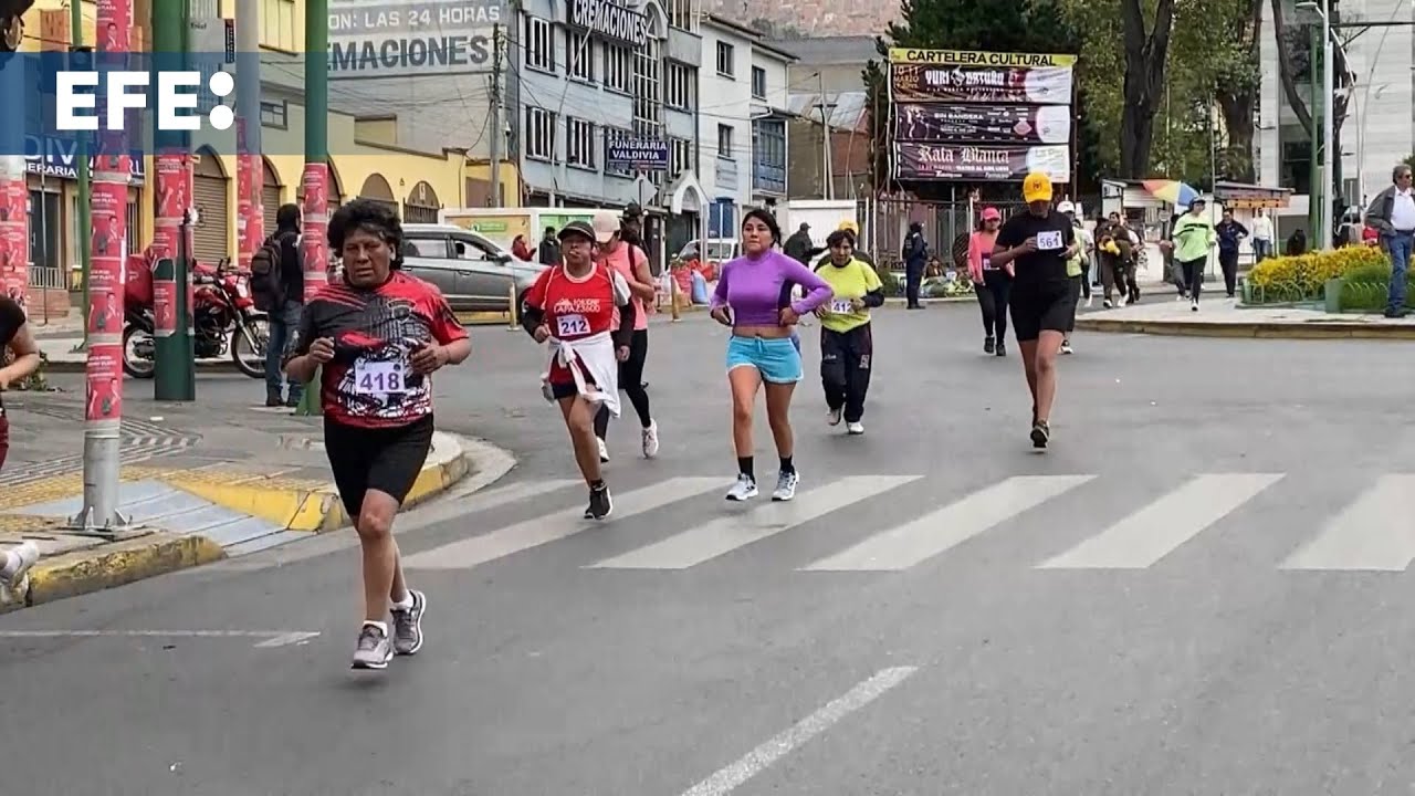 Bolivia conmemora el Día Internacional de la Mujer con una carrera contra la violencia