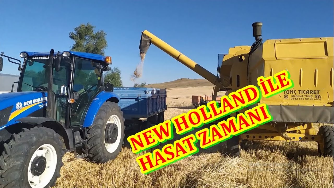 (4K) New Holland 8055 & New Holland 70-56s & New Holland TD 100 sezonu açtık fena geliyoruz
