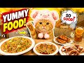 Cat Mukbang: Fried Rice, Chicken &amp; Squid Party! 🥢😻 @ToonShort7 