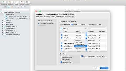 Named Entity Recognition - ATLAS.ti 9 Mac