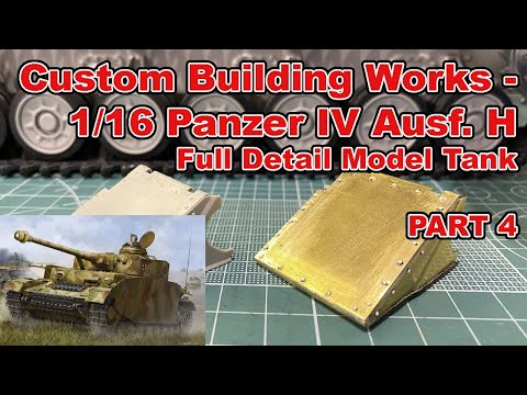 Custom Building Works - 1/16 German Tank Panzer IV Ausf. H Trumpeter (Part 4)