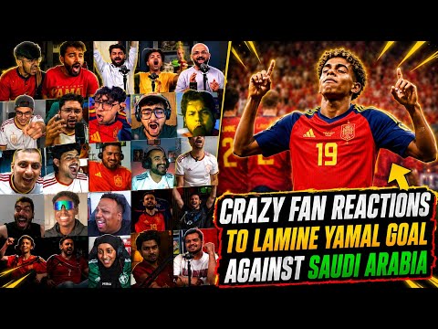 Crazy Fan Reactions to Lamine Yamal goal against Saudi Arabia | FIFA WORLD CUP 2026 Round 2