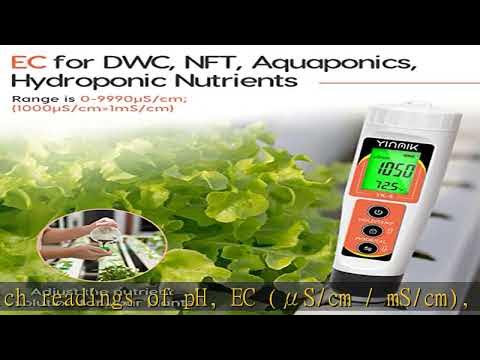 YINMIK PH Meter, Digital 4 in 1 PH EC TDS Temp Meter for Water ...