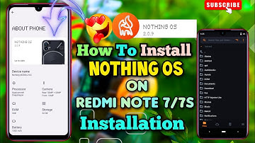How To Install Nothing OS On Redmi Note 7/7s Levender 🔥Android 13 😍 Installation Tutorial ❤️