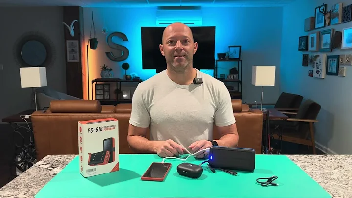 This power bank charges with solar or handcrank great for power outages