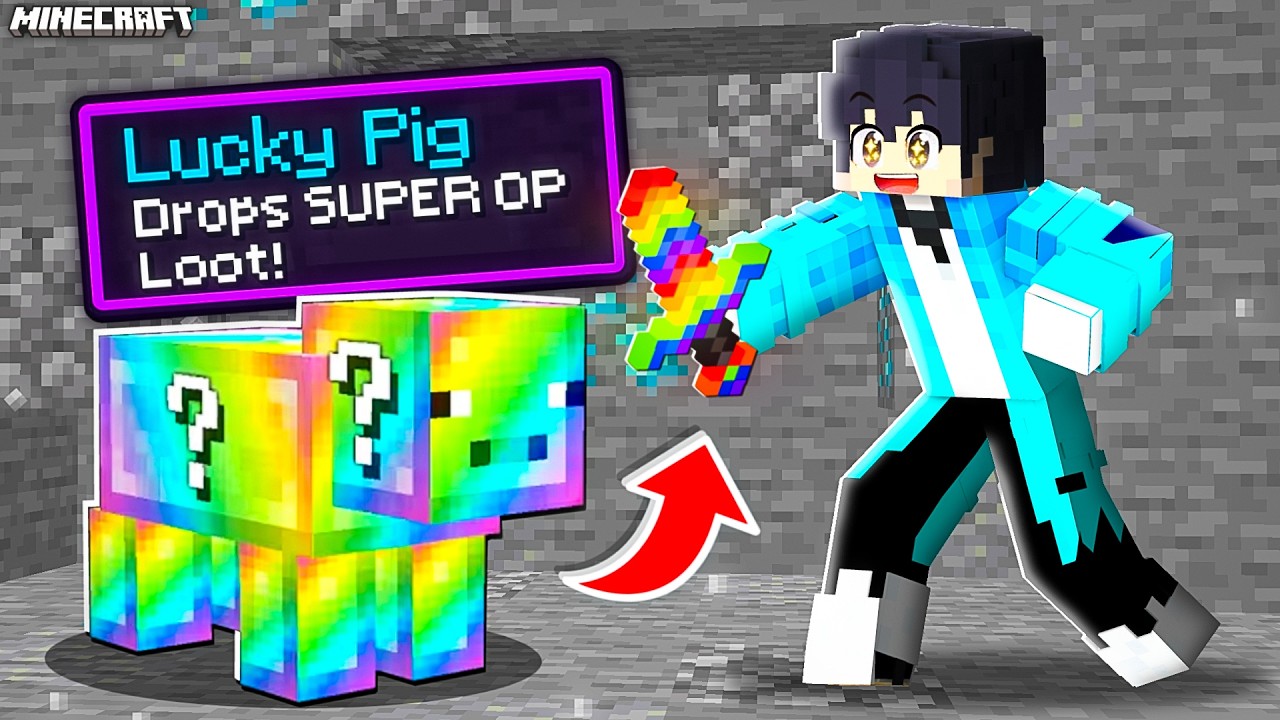 Minecraft But, Every MOB Is LUCKY BLOCKS 🤔