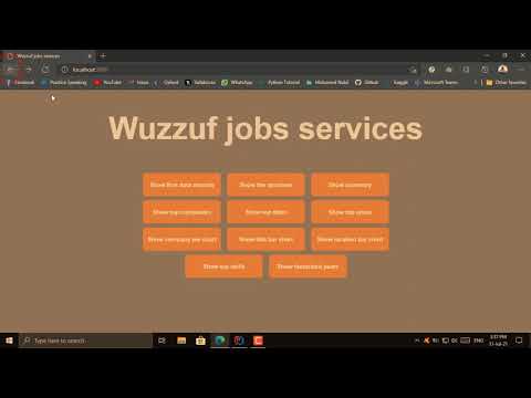 Wuzzuf services java project