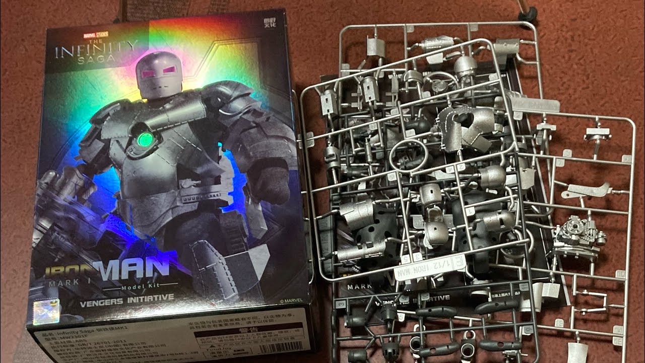 御模道 アイアンマン マーク50 1/9スケールプラモデルDX版国内発送值段下可 御模道 アイアンマン マーク50 1/9スケールプラモデル DX版発光可能