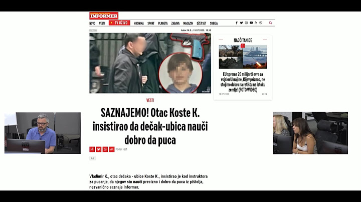 KOLEGIJUM - SAZNAJEMO Otac dečaka-ubice insistirao da K.K. nauči da puca, majka promenila lični opis