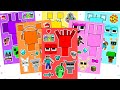 🌈INCREDIBOX SPRUNKI BUT MINECRAFT ASMR Sticker Book Decorating #sticker #sprunki #minecraft
