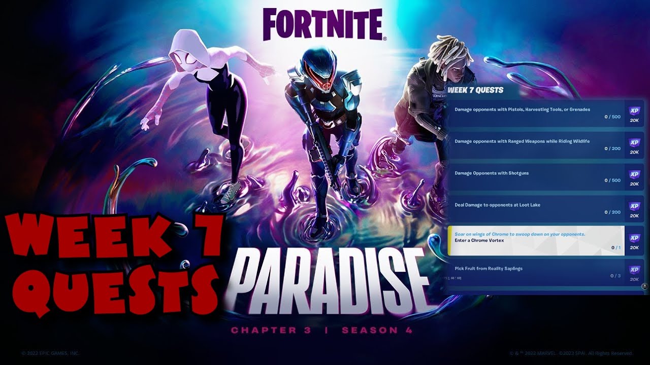 (Season 22) Week 7 Quests Guide - Fortnite Paradise Chapter 3 Season 4 ...