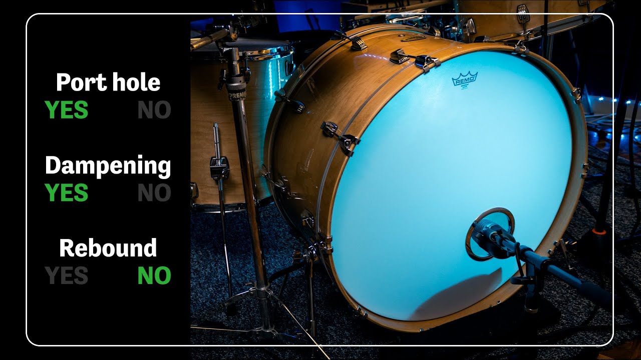 Choose Your Own Bass Drum Tone! Port holes, Dampening + MORE YouTube