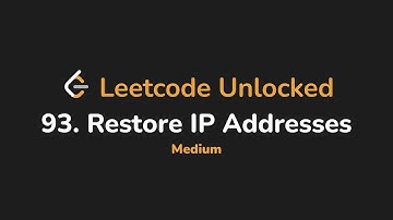 93. Restore IP Addresses | Leetcode Unlocked - Python