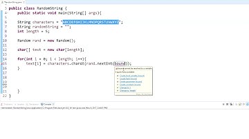 Random String Generator Java