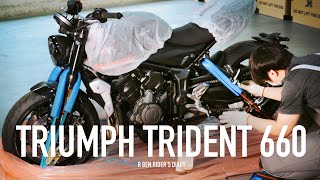 4X萬的英國車 ! TRIUMPH TRIDENT 660 開箱賞車 / 第一人稱