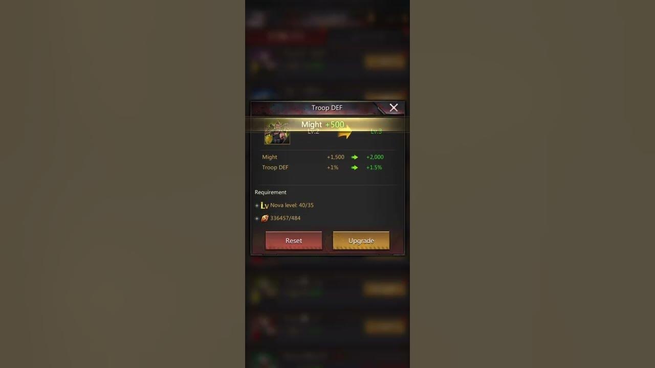 Puzzles and Survival, How to Reset Nova Skill (Military & Economy) and