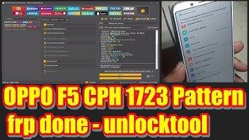 OPPO F5 CPH (1723) Pattern unlocktool | OPPO F5 pattern support unlocktool | unlocktool oppo f5