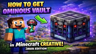 How to get ominous vault in creative mode (Java Only)
