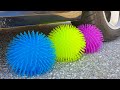 Crushing Crunchy & Soft Things by Car! EXPERIMENT Car vs Doodles Ball