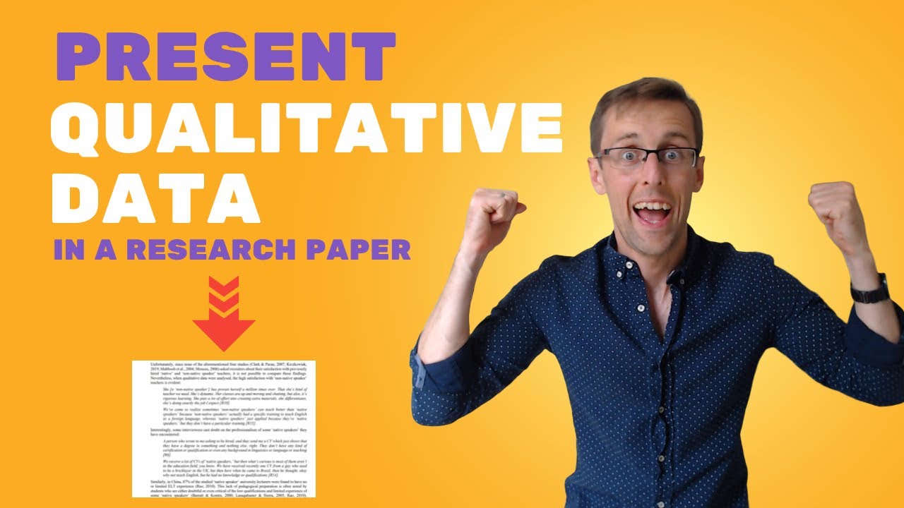 how to present qualitative research